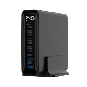 Cargador personalizado WEG-240 Blanco y Negro 240W GAN (EU,UK,US,AUS Plug )
