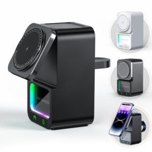DH19 4IN1 Soporte de carga inalámbrico magnético con altavoz