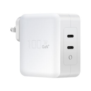 WEP-100-CC Adaptador GaN estándar de 100 W para la UE, Reino Unido, EE.UU. y Australia