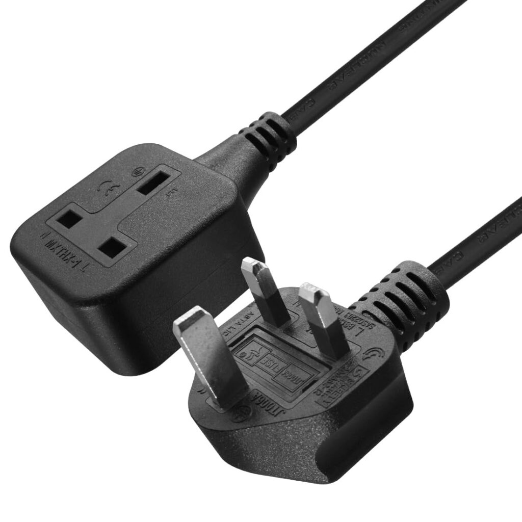 UK Type G plug with three rectangular pins