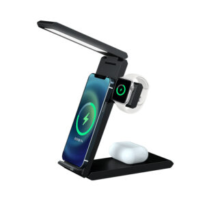 YZ-3 Cargador inalámbrico plegable 4 en 1 con luces LED
