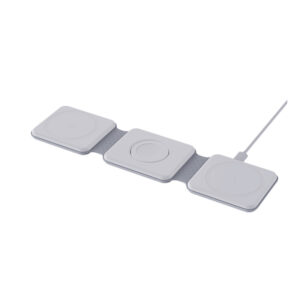 Cargador inalámbrico plegable 3 en 1 de 15 W