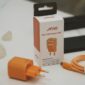 Lightweight GaN wall charger with foldable US/EU plug and fast charging
