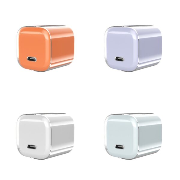 Ice Cube foldable GaN charger with USB-C fast charging and compact travel design Ice Cube foldable GaN charger with USB-C fast charging and compact travel design